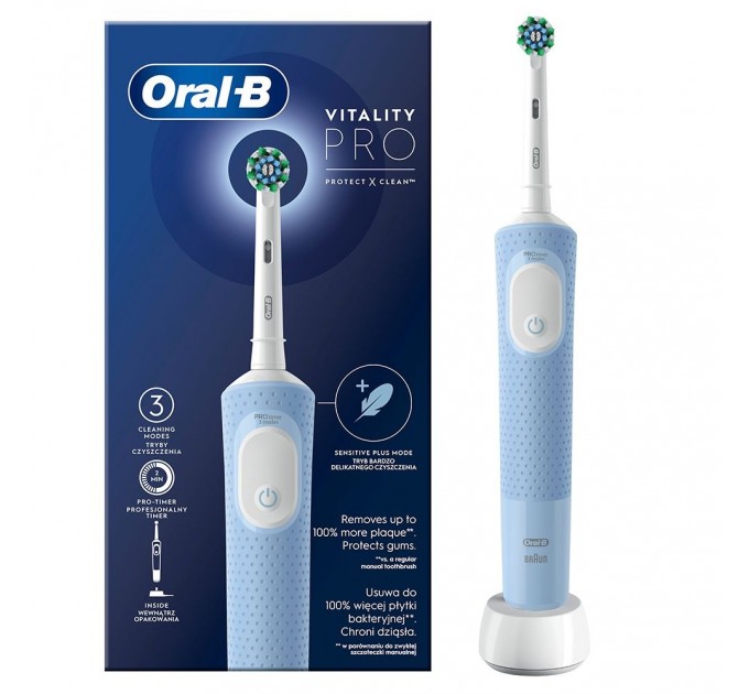 Braun Зубна електрощітка Braun Oral-B Vitality D103.413.3 Pro Protect X Clean Cross Action Blue