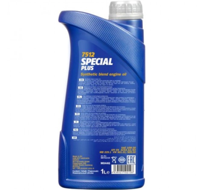Mannol Моторна олива Mannol SPECIAL PLUS 1л 10W-30 (MN7512-1)