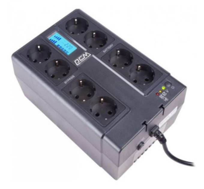 Powercom Пристрій безперебійного живлення Powercom CUB-850N LCD