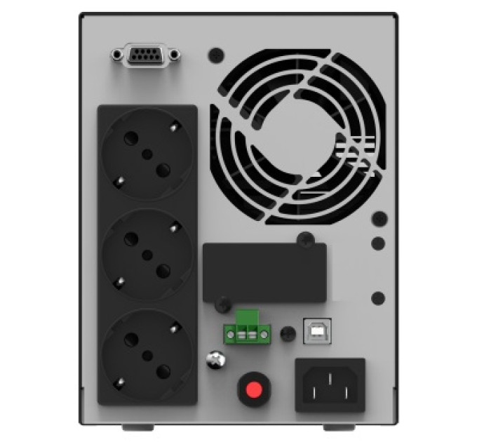 nJoy ИБП NJOY Echo Pro 1000 (UPOL-OL100EP-CG01B), Online, 3 x Schuko, USB, LCD, металл