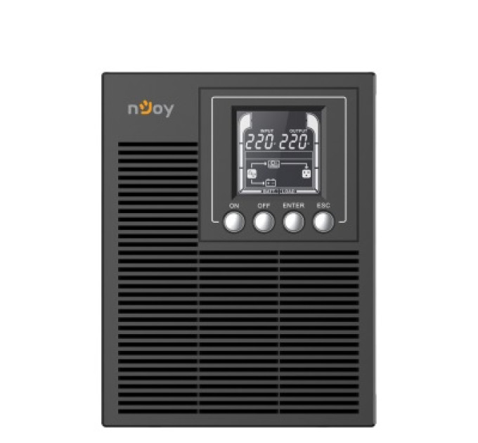 nJoy ИБП NJOY Echo Pro 1000 (UPOL-OL100EP-CG01B), Online, 3 x Schuko, USB, LCD, металл