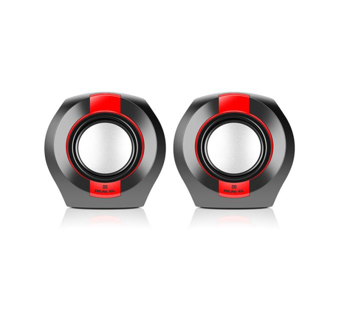 REAL-EL Акустична система REAL-EL S-50 Black/Red
