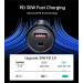 Choetech Автомобильное зарядное устройство Choetech (1USB Type C; 1USB) 60W PD3.0 QC3.0 Black (TC0014)