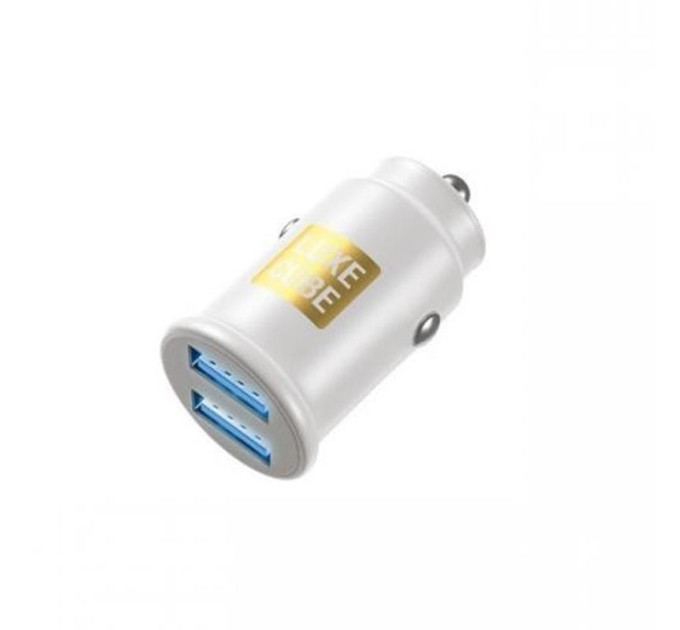 Luxe Cube Автомобильное зарядное устройство Luxe Cube 2USB 12W White (8886998698496)