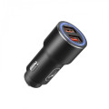 SkyDolphin Автомобильное зарядное устройство SkyDolphin SZ15 Aluminium QC3.0 (2USB, 2.4A) Black (AZP-000087)