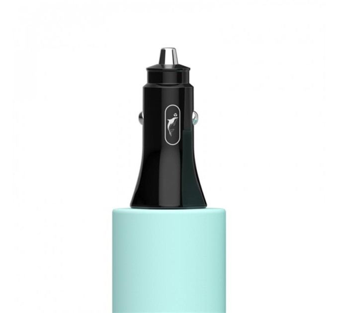SkyDolphin Автомобільний зарядний пристрій SkyDolphin SZ16 PD+QC3.0 (2USB, 3.1A) Black (AZP-000090)