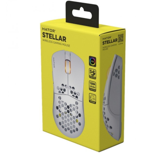 Hator Мишка Hator Stellar Wireless/Bluetooth/USB White (HTM651)