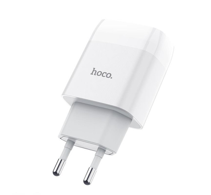 HOCO Зарядное устройство Hoco C72A Glorious (1USB, 2.1А) White (6931474713001) + кабель MicroUSB