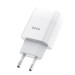 HOCO Зарядное устройство Hoco C72A Glorious (1USB, 2.1А) White (6931474713018) + кабель Type-C