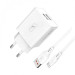 SkyDolphin Зарядное устройство SkyDolphin SC30T (2USB, 2.1A) White (SDMZP-000113) + кабель Type-C