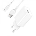 SkyDolphin Зарядное устройство SkyDolphin SC36V (1USB, 2.4A) White (SDMZP-000118) + кабель microUSB