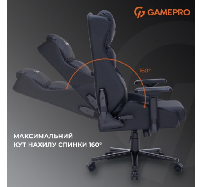 GamePro Крісло ігрове GamePro GC760DG Fabric Dark Gray (GC760DG)