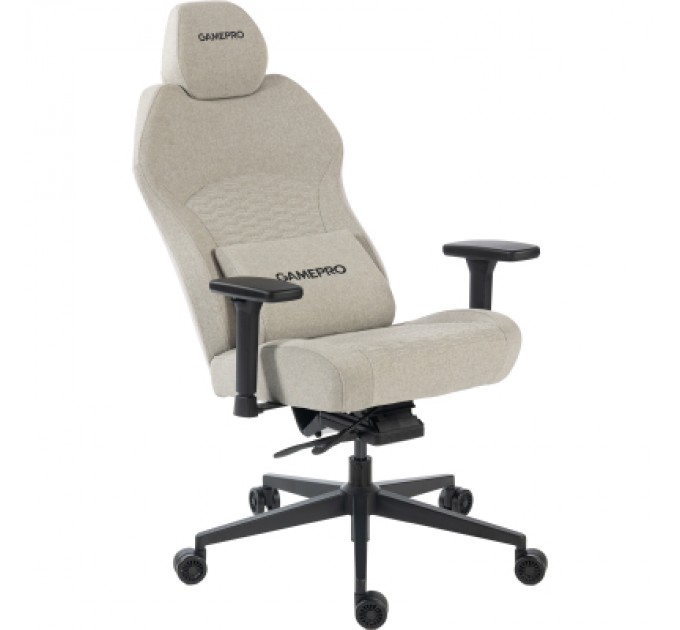 GamePro Крісло ігрове GamePro GC760LG Fabric Light Gray (GC760LG)