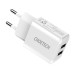 Choetech Сетевое зарядное устройство Choetech (2USBх2A) White (C0030)