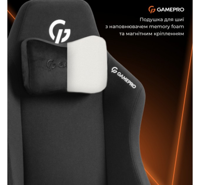 GamePro Крісло ігрове GamePro GC775B Fabric Black (GC775B)