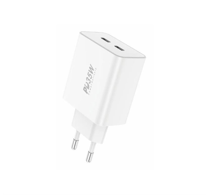 Foneng Мережевий зарядний пристрій Foneng EU50 PD35W Fast Charger (2USBх3A) White (EU50-CH)