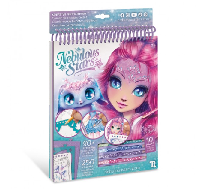 Nebulous Stars Набір для творчості Nebulous Stars Скетчбук Кристалія. Мотиви самоцвітів (11140)