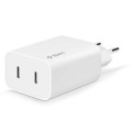 Ttec Сетевое зарядное устройство Ttec SmartCharger Duo PD USB-C 40W White (2SCS27B)