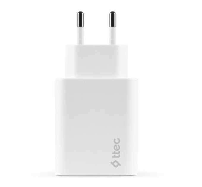 Ttec Сетевое зарядное устройство Ttec SmartCharger Duo PD USB-C/USB-A 32Вт White (2SCS24B)