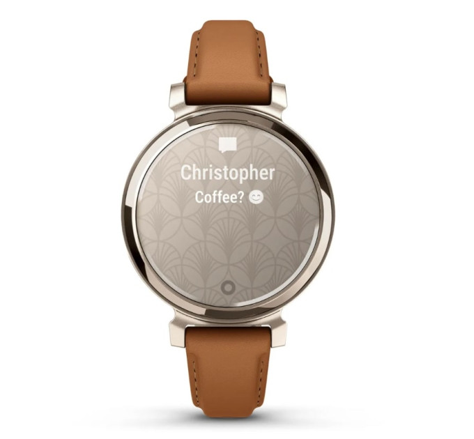 Garmin Смарт-годинник Garmin Lily 2 Cream Gold with Tan Leather Band (010-02839-60)