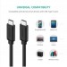Ugreen Дата кабель USB-C to USB-C 2.0m US286 3A Black Ugreen (10306)