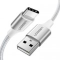 Ugreen Дата кабель USB 2.0 AM to Type-C 1.0m US288 Aluminum Braid White Ugreen (60131)