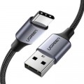 Ugreen Дата кабель USB 2.0 AM to Type-C 2.0m US288 Aluminum Braid Black Ugreen (60128)