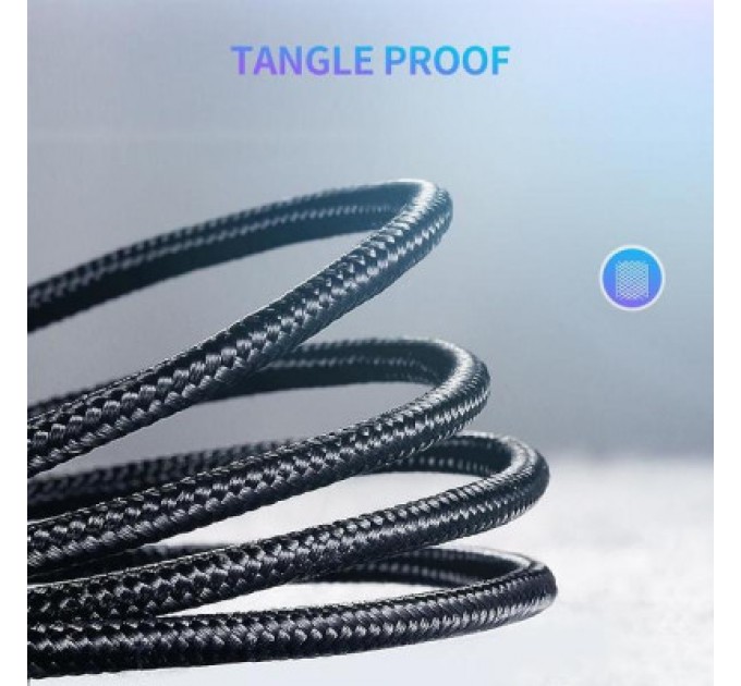 Ugreen Дата кабель USB-C to USB-C 1.0m US261 3A Alum. Braid Gray\Black Ugreen (50150)