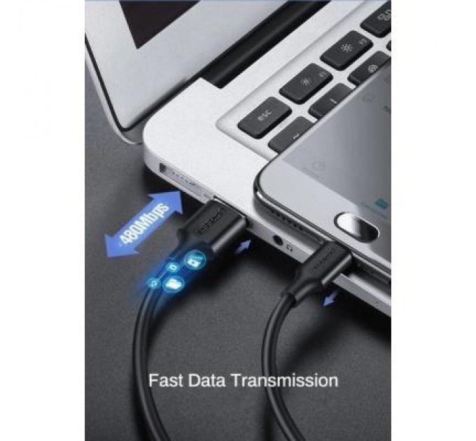 Ugreen Дата кабель USB 2.0 AM to Micro 5P 2.0m US289 Black Ugreen (60138)