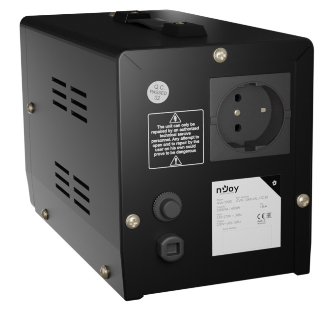 nJoy Стабилизатор NJOY Alvis 1000 (AVRL-10001AL-CS01B) AVR, 1 розетка