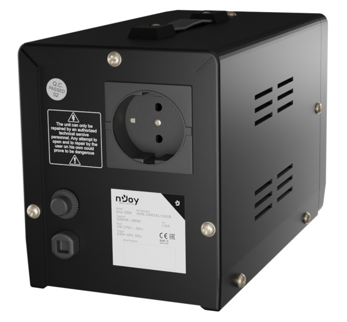 nJoy Стабилизатор NJOY Alvis 1000 (AVRL-10001AL-CS01B) AVR, 1 розетка