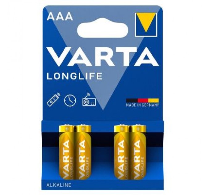 Varta Батарейка Varta AAA Longlife LR03 * 4 (04103101414)