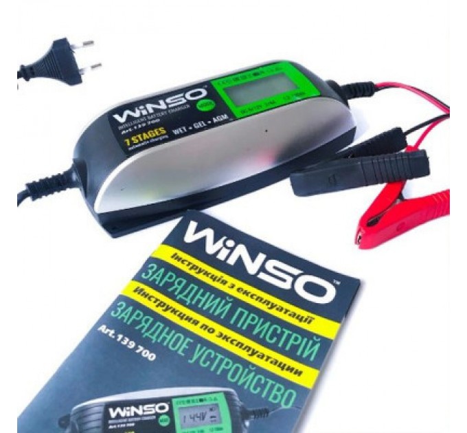 WINSO Зарядний пристрій для автомобільного акумулятора WINSO 139700