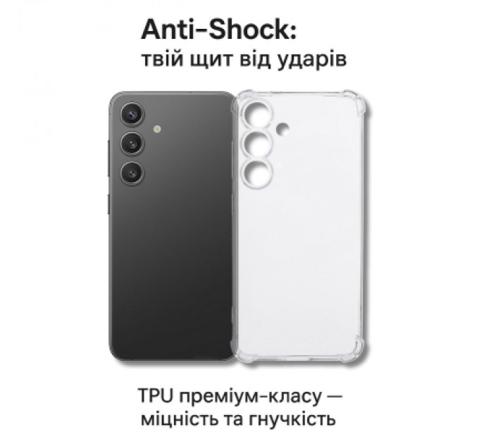 BeCover Чохол до мобільного телефона BeCover Anti-Shock Samsung Galaxy S25 FE SM-S731 Clear (714384)