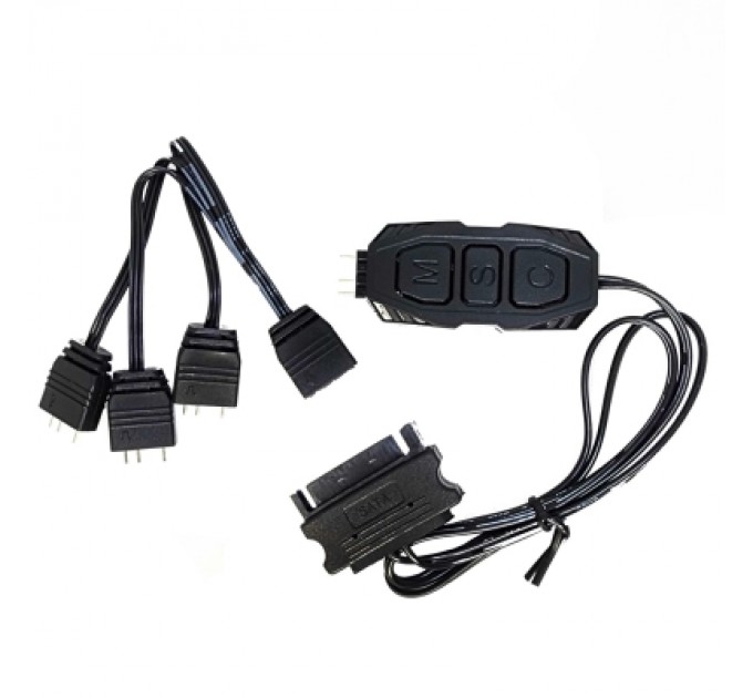 Zezzio Модуль управління підсвічуванням Zezzio Контролер керування Zezzio ARGB 3-Pin 5V/SATA (Zezzio ARGB controller Sata) (Zezzio ARGB 3-Pin 5V/SATA)