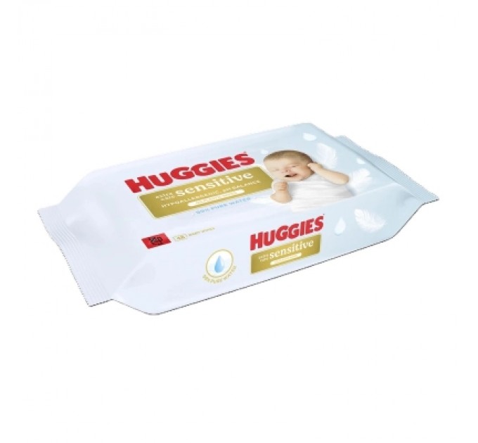 Huggies Дитячі вологі серветки Huggies Pure ExSens 48х8 (5029053585543)