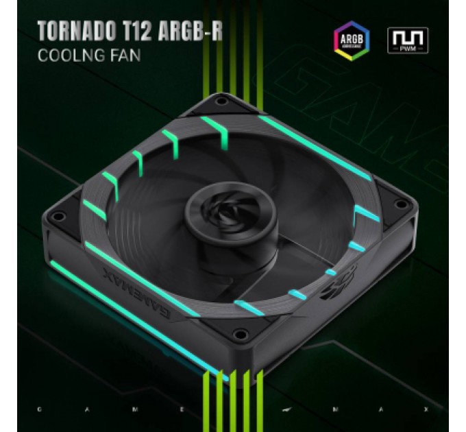 Gamemax Кулер до корпусу Gamemax Tornado T12 ARGB-R