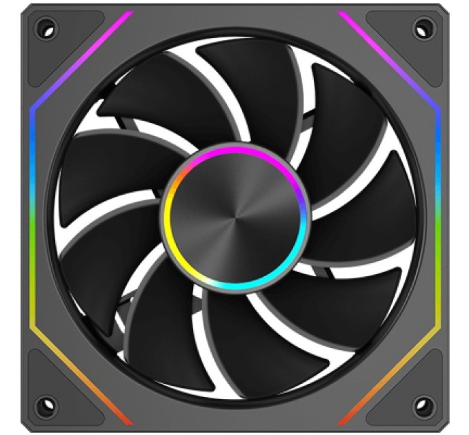 PcCooler Кулер до корпусу PcCooler Вентилятор реверсний PCCOOLER FG120R ARGB BK чорний для корпусу 1 (FG120R ARGB BK)
