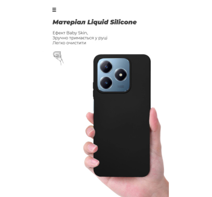 Armorstandart Чохол до мобільного телефона Armorstandart ICON Realme C63 4G / C61 4G / Note 60 4G / Note 60x 4G Black (ARM83024)