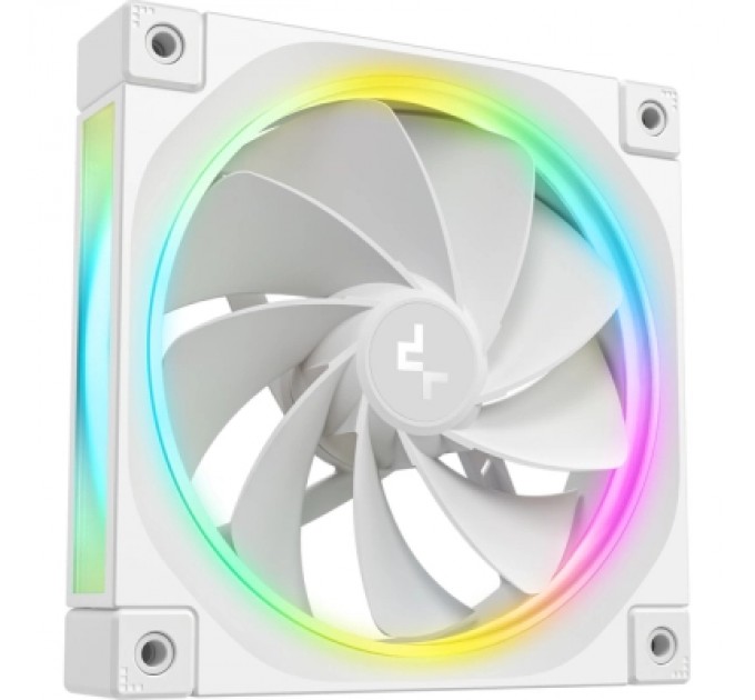 Deepcool Кулер до корпусу Deepcool Вентилятор реверсний Deepcool FL12R ARGB білий для корпусу 120x120 (FL12R WH)
