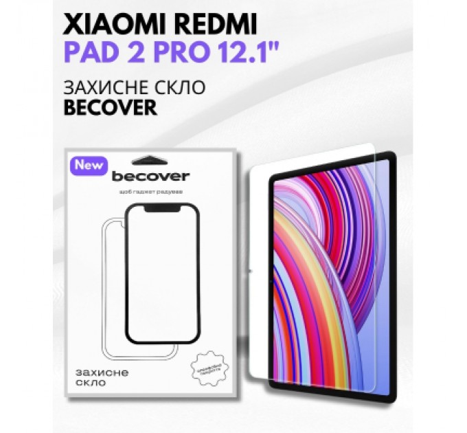 BeCover Скло захисне BeCover Xiaomi Redmi Pad 2 Pro 12.1" (714406)