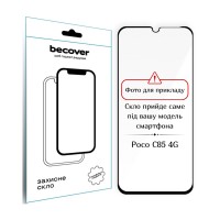 Скло захисне BeCover Poco C85 4G Black (714366)