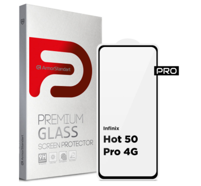 Armorstandart Скло захисне Armorstandart Pro Infinix Hot 50 Pro 4G Black (ARM80935)
