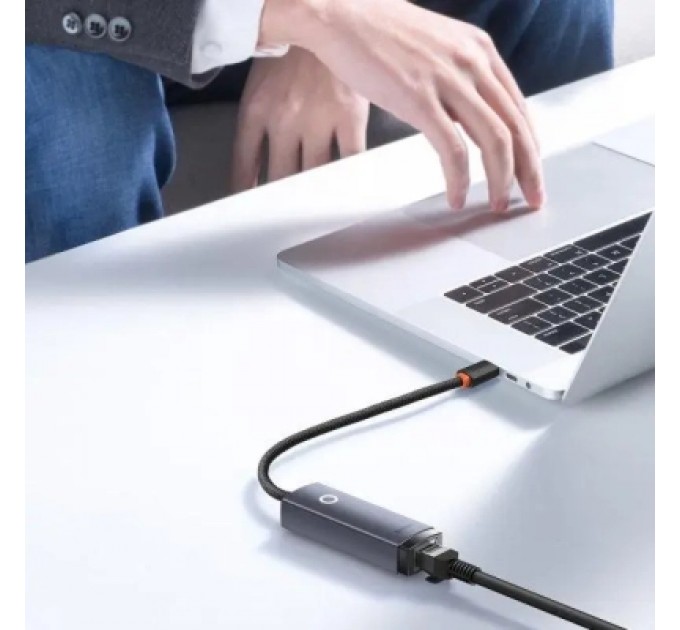 Baseus Адаптер USB-C to RJ45 Ethernet 1000Mbps Lite Series Baseus (WKQX000313)