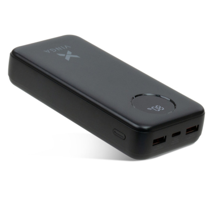 Vinga Батарея універсальна Vinga 20000 mAh 22.5W Display Black (VPBB2022)