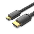 Vention Кабель мультимедійний HDMI A to HDMI C (mini), 1.5m V2.0 4K 60Hz 18Gbps HDR Dolby Vention (AGHBG)