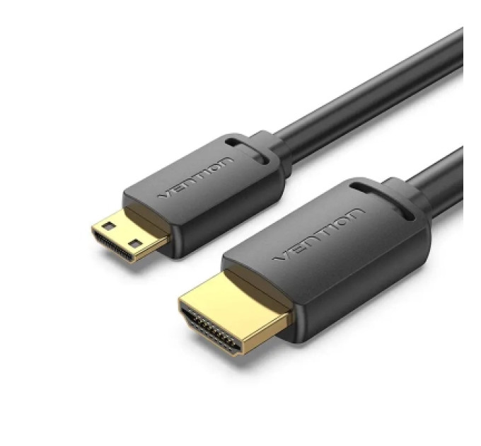 Vention Кабель мультимедійний HDMI A to HDMI C (mini), 1.5m V2.0 4K 60Hz 18Gbps HDR Dolby Vention (AGHBG)