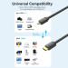 Vention Кабель мультимедійний HDMI A to HDMI C (mini), 1.5m V2.0 4K 60Hz 18Gbps HDR Dolby Vention (AGHBG)