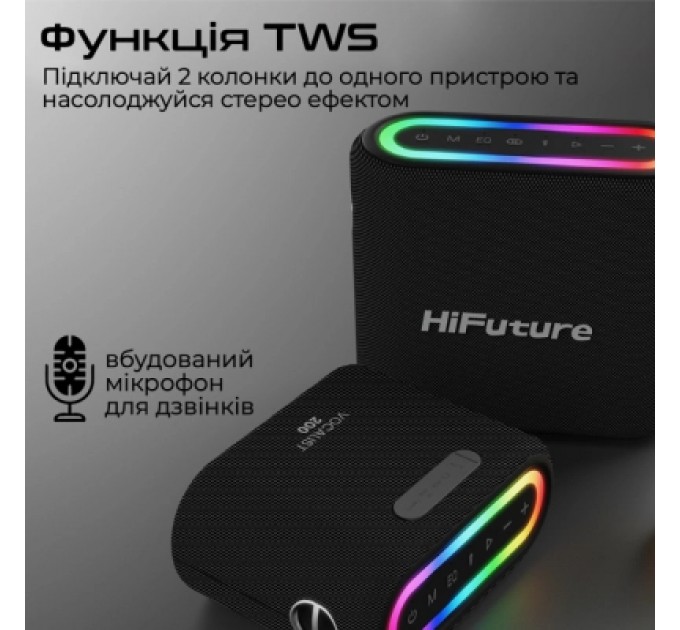 HIFuture Акустична система HiFuture Vocalist 200 Black (vocalist200.black)