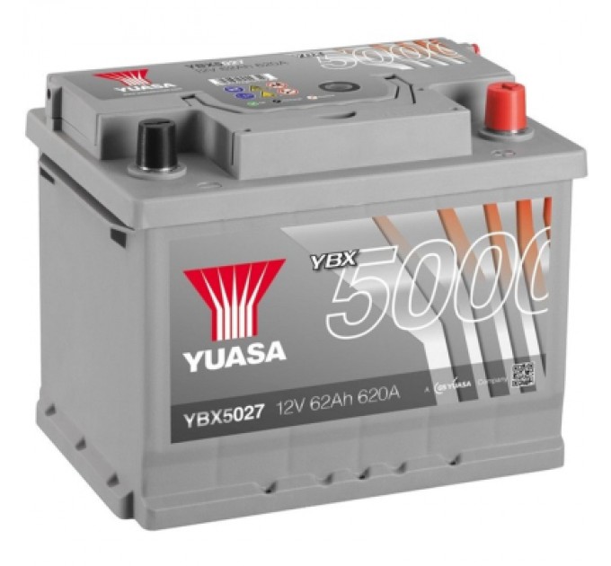 Yuasa Акумулятор автомобільний Yuasa 12V 65Ah Silver High Performance Battery (YBX5027)